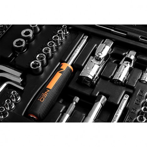 Zestaw narzędzi i nasadek10-078, 233 szt, Neo Tools