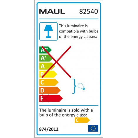 Halogenowa lampa podłogowa MAULsky, 230W, ze ściemniaczem, czarna
