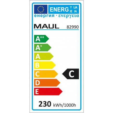 Halogenowa lampa podłogowa MAULsky, 230W, ze ściemniaczem, srebrna