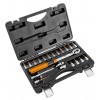 Klucz dynamometryczny z zestawem końcówek08-821, 21 szt, rozmiar 1/4,  5 - 25 Nm, walizka,, NEO TOOLS