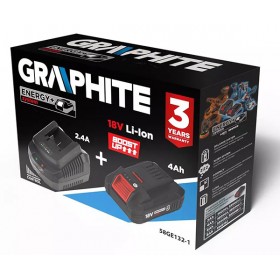 Zestaw akumulatorów i ładowarka58GE132-1GRAPHITE