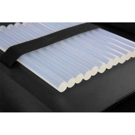 Pistolet na klej zestawa 12 kusů tavných tyčinek1160/100NEO TOOLS17-1003 chrániče na prsty, látkové pouzdro