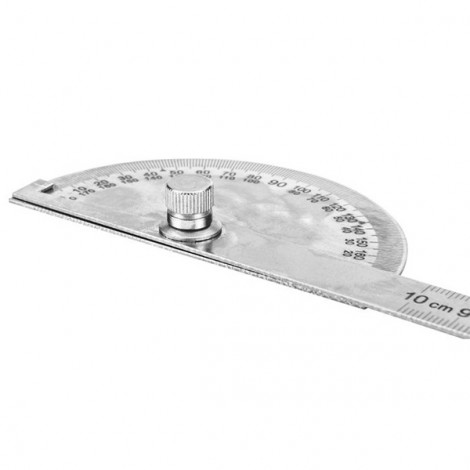 Kątomierz z linijką NEO TOOLS 0-100 mm, linijka, kątomierz, stal nierdzewna