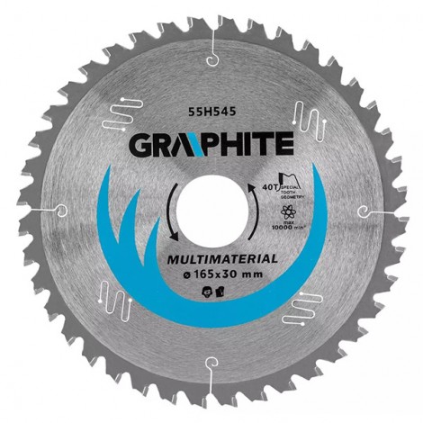 Tarcza do pilarki Graphite 55H545 HM, 165x30 mm