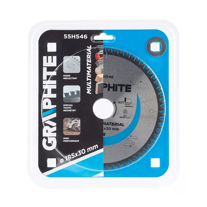 Tarcza do pilarki Graphite 55H546 HM, 185x30 mm