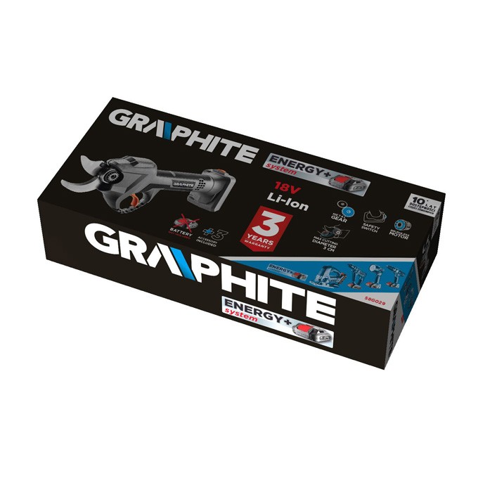 Graphite Nożyce akumulatorowe do gałęzi 58G029, 30mm