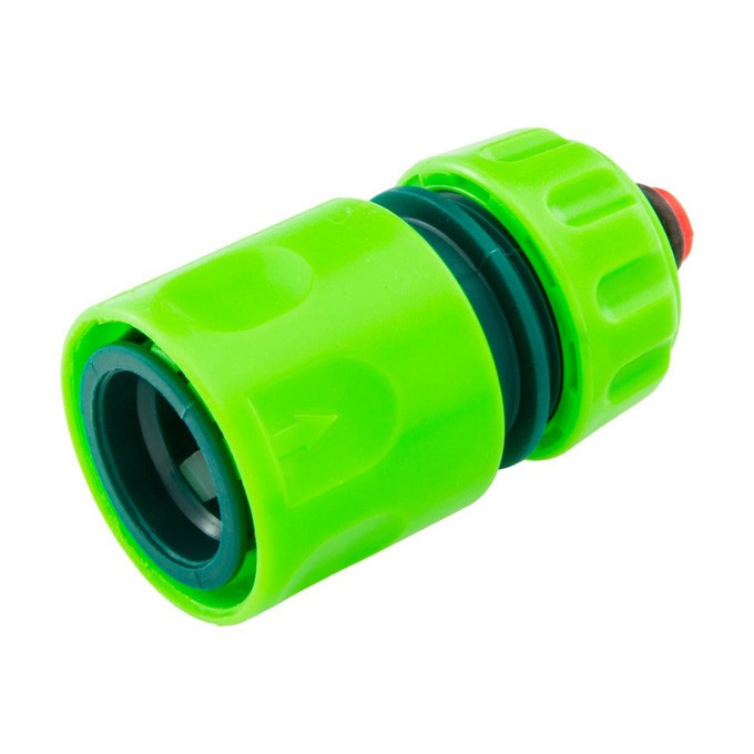 Verto szybkozłączka z funkcją Stop tworzywo sztuczne,, 1/2", zielona, 15G721
