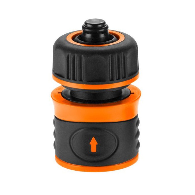 NEO TOOLS szybkozłączka z funkcją Stop tworzywo sztuczne,, 1/2", pomarańczowo-czarna, 15-721