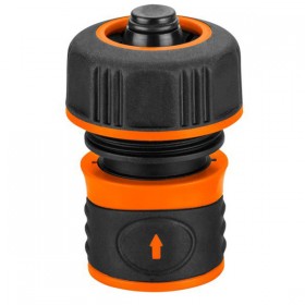 NEO TOOLS szybkozłączka z funkcją Stop tworzywo sztuczne,, 3/4", pomarańczowo-czarna, 15-723