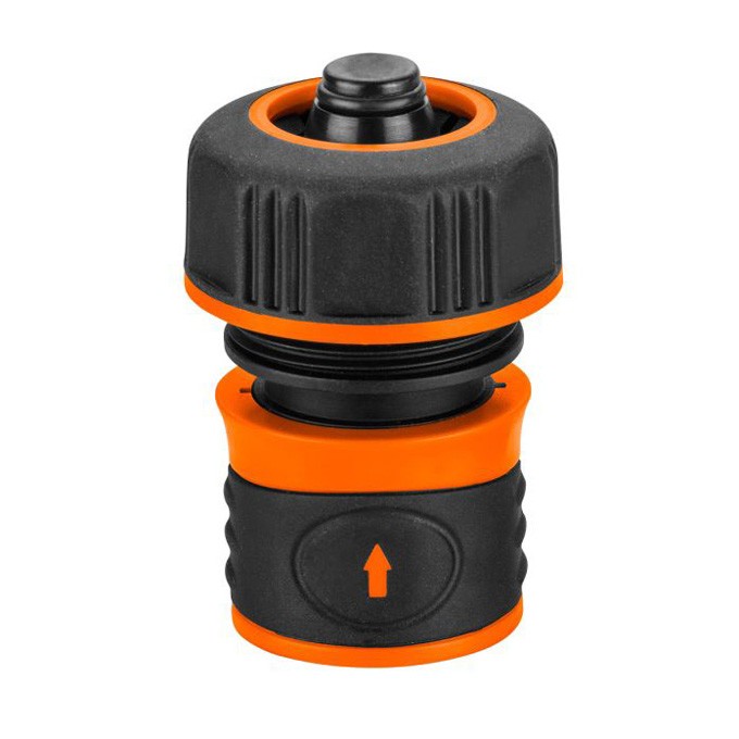 NEO TOOLS szybkozłączka z funkcją Stop tworzywo sztuczne,, 3/4", pomarańczowo-czarna, 15-723