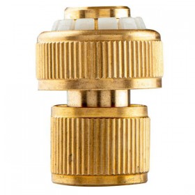 NEO TOOLS szybkozłączka z funkcją Stop materiał mosiądz, 3/4", złota, 15-733