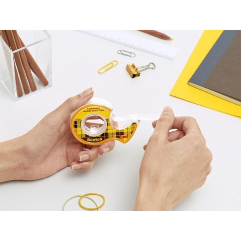 Taśma biurowa, dwustronna SCOTCH® (136D), z dyspenserem, 12mm, 6, 3m