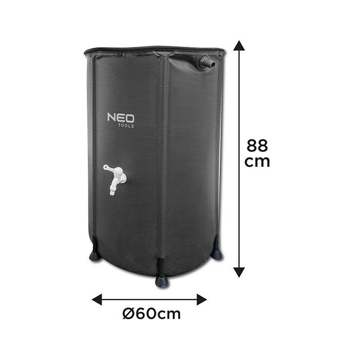 Neo Tools pojemnik na deszczówkę, skládací, 88 cm, 250 litrů