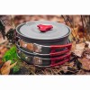 Naczynia turystyczne 7 w 1 Turystyka, szara, aluminium, garnek, patelnia, 2x talerze, chochla, łopatka,, Neo Tools Naczynia turystyczne 7 w 1 Turystyka, szara, aluminium, garnek, patelnia, 2x talerze, chochla, łopatka,, Neo Tools
