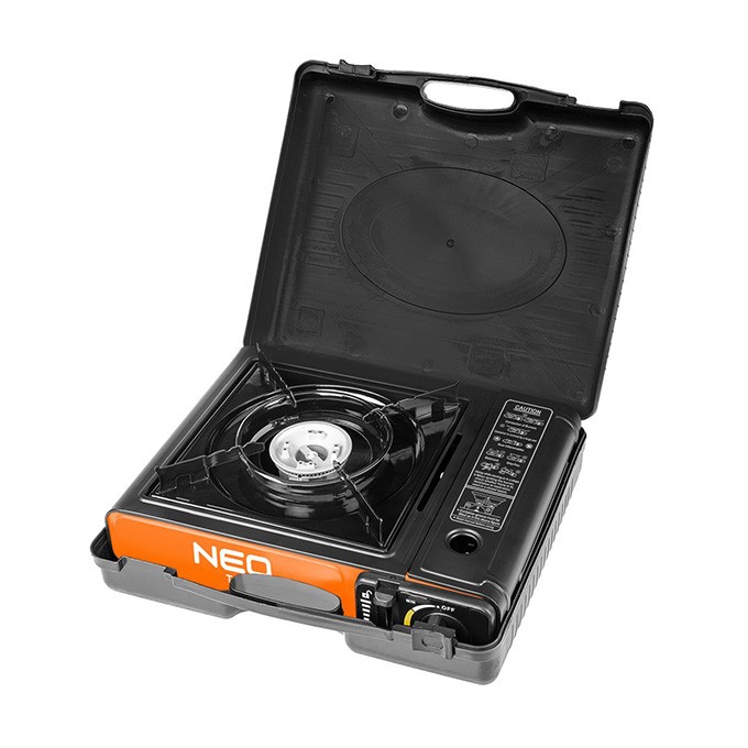 Kuchenka gazowy, czarny, 34.5x28x11 cm, Neo Tools