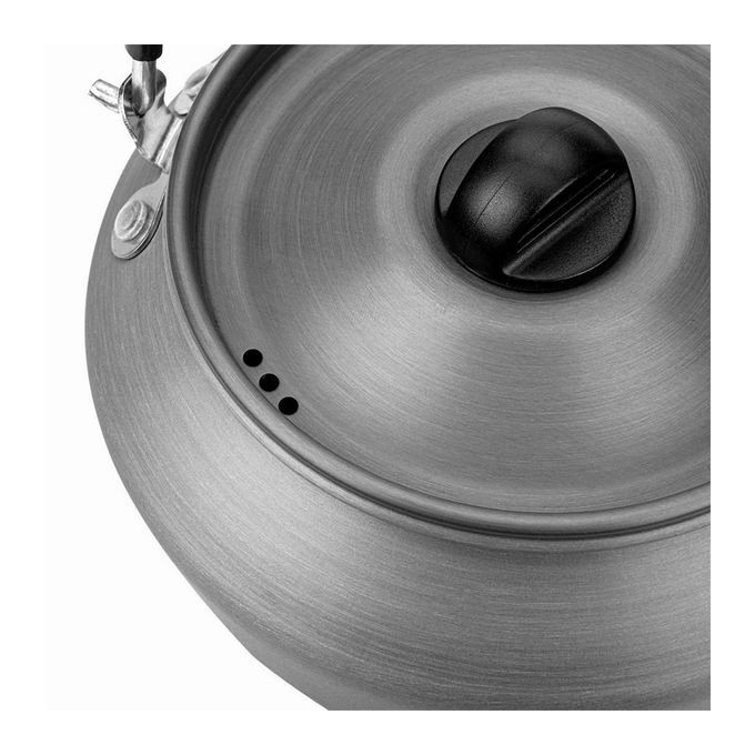 Czajnik turystyczny szara, aluminium, stal nierdzewna, 0.8l, pokrywa, siatka do przenoszenia,, Neo Tools