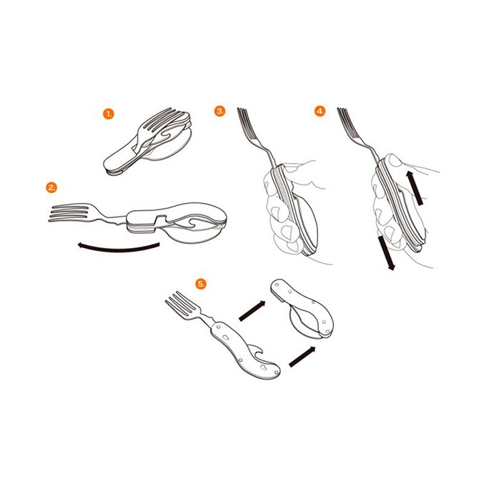 Neo Tools Narzędzie wielofunkcyjne - multitool, hliník, 100mm, 3w1, nóż, widelec, łyżka