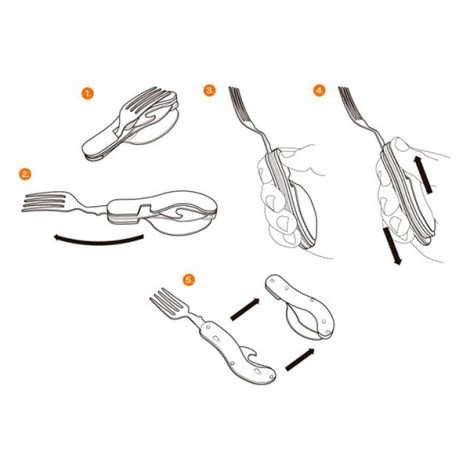Neo Tools Narzędzie wielofunkcyjne - multitool, hliník, 100mm, 3w1, nóż, widelec, łyżka Neo Tools Narzędzie wielofunkcyjne - multitool, hliník, 100mm, 3w1, nóż, widelec, łyżka