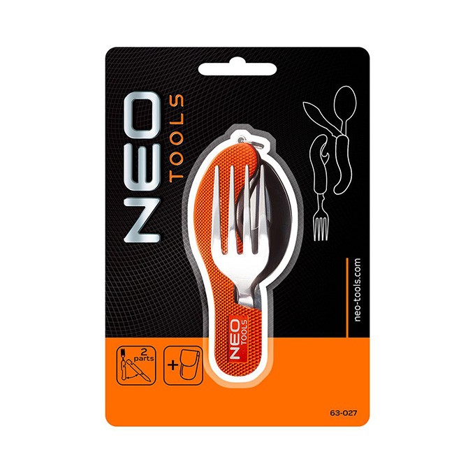 Neo Tools Narzędzie wielofunkcyjne - multitool, hliník, 100mm, 3w1, nóż, widelec, łyżka