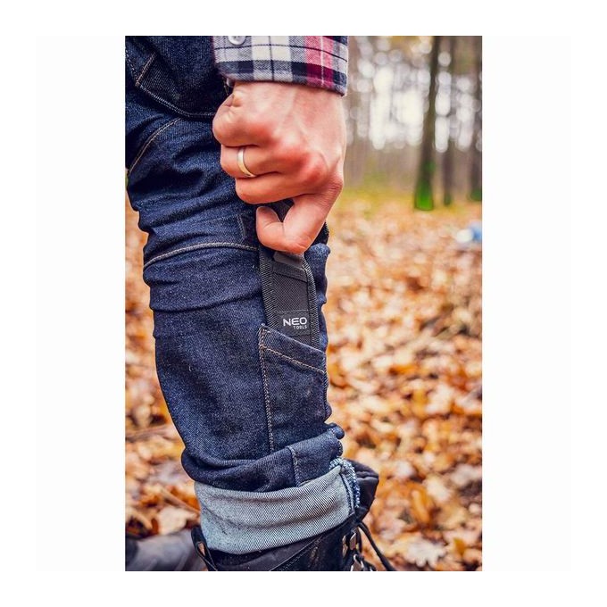 Neo Tools Nóż typu full tang, nerezová ocel, 165mm, 94mm, gumowany uchwyt, nylonowe etui