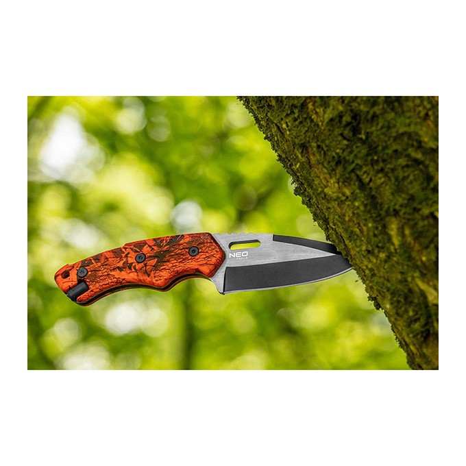 Neo Tools Nóż survivalowy, nerezová ocel, 20mm, 9mm, 63-109, krzesiwo w rękojeści