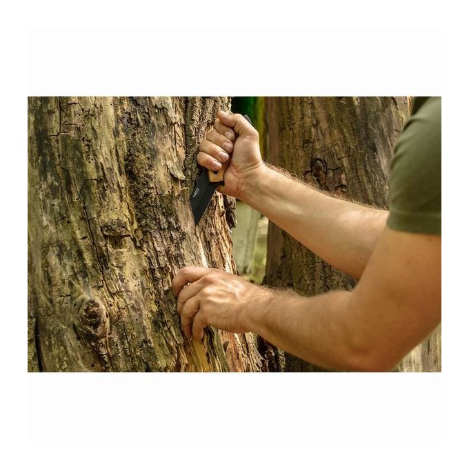 Neo Tools Nóż typu full tang, nerezová ocel, 250mm, 145mm, nylonowe etui, waga 210 g