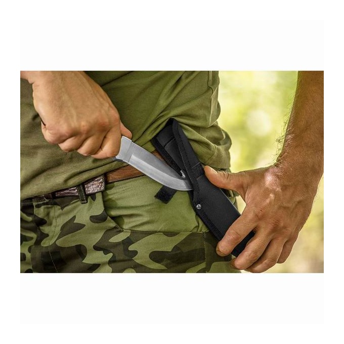 Neo Tools Nóż survivalowy, nerezová ocel, 240mm, 130mm, 63-116, otwieracz do butelek, nylonowe etui