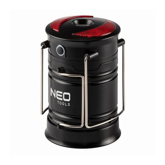 Lampa biwakowa 3w1, 3xAA, aluminium, czarna, 3 typy oświetlenia