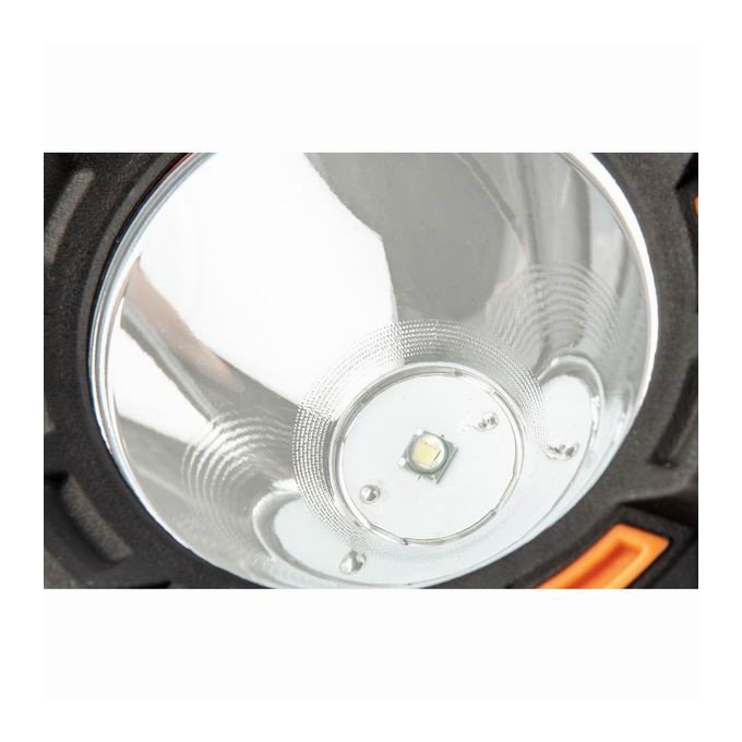 Lampa biwakowa 3w1, 1x1200 mAh, aluminium, czarna, 4 rodzaje oświetlenia, power bank, ładowanie USB