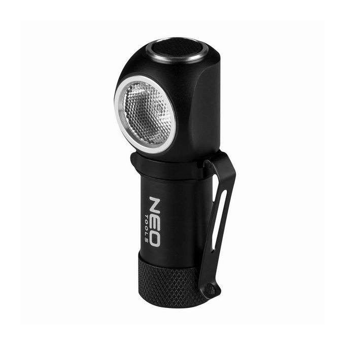 Lampka czołowa led, 1x700 mAh, aluminium, czarna, 4 rodzaje oświetlenia