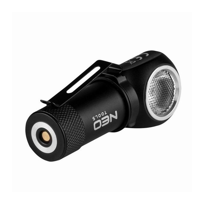 Lampka czołowa led, 1x700 mAh, aluminium, czarna, 4 rodzaje oświetlenia