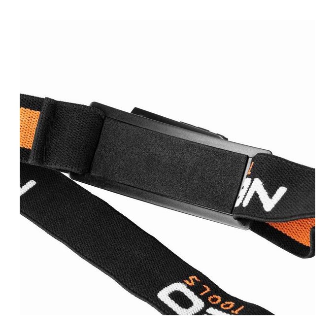 Latarka czołowa z możliwością ładowania, 500 mAh, aluminium, czarna, czujnik ruchu, IPX4