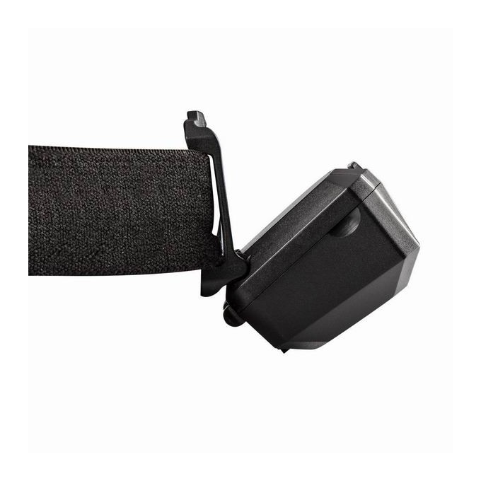 Latarka czołowa akumulatorowa, 1200 mAh, czarna, ruchoma głowica, funkcja czerwonego światła