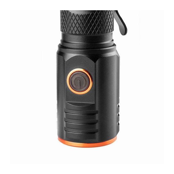 Latarka akumulatorowa, 1xxLED, 1x2200 mAh, czarna, 20W, 2000 lumenów, czas działania 4 godziny