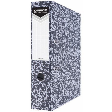 Segregator OFFICE PRODUCTS Archiv z szyną, kartonowy, A4/75mm, szary