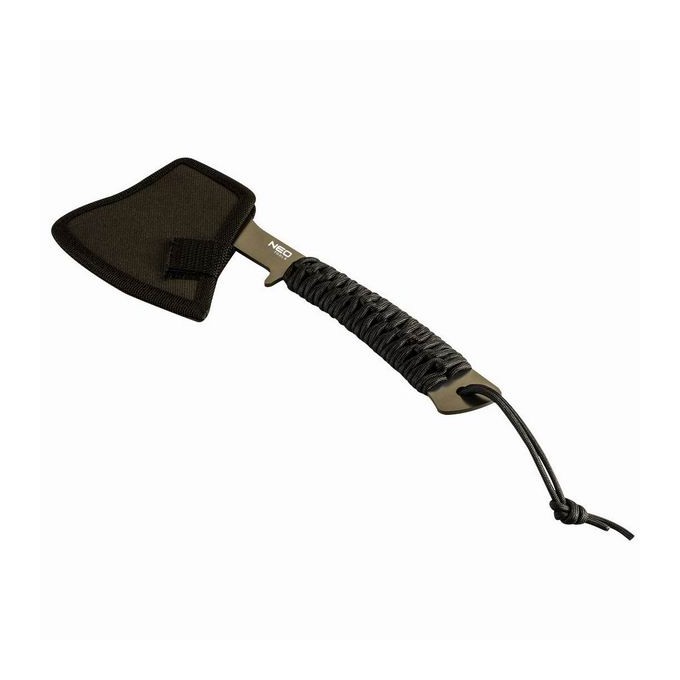 Neo Tools siekiera kempingowa 63-118, celková hmotnost 266g, délka sekery 26cm
