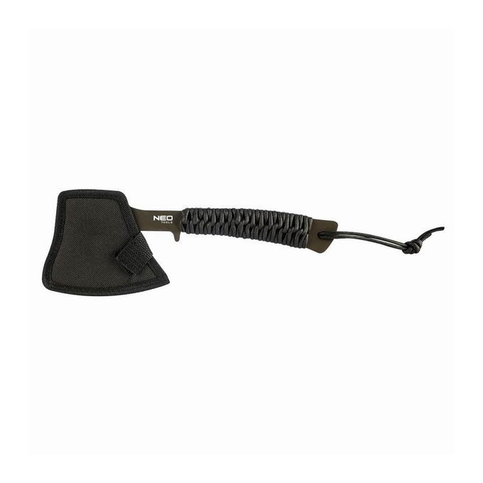 Neo Tools siekiera kempingowa 63-118, celková hmotnost 266g, délka sekery 26cm