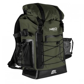 Outdoor batoh, zielony, poliuretan, 63-131, wodoodporny, regulowane ramiączka, Neo Tools