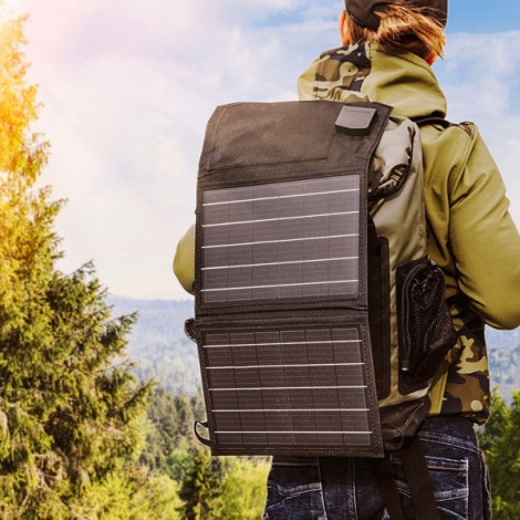 Przenośny panel solarny z ładowarką, Neo Tools, 15 W, 90-140