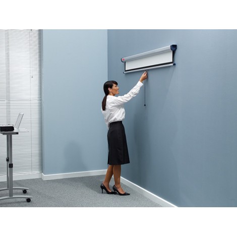 Ekran projekcyjny NOBO, ścienny, 4:3,2000x1513mm, biały