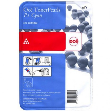 Oce Color Wave 600 TonerPearls- Cartridge, Cyan 500gr P1, 1070129830 1060011491