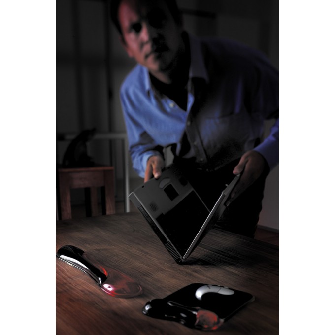 Podkładka pod nadgarstek KENSINGTON Duo Gel, czerowno-czarna