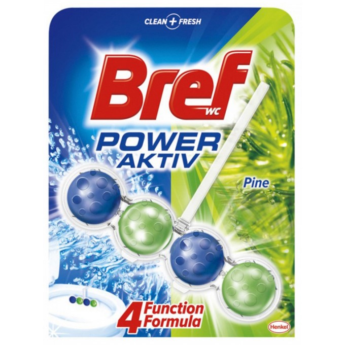 Kulki toaletowe BREF Power Aktiv Pine, 50g