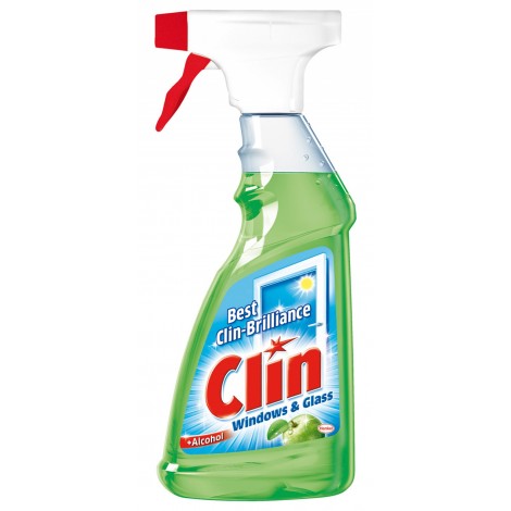 Płyn do mycia szyb CLIN Jabłko, pompka, 500ml