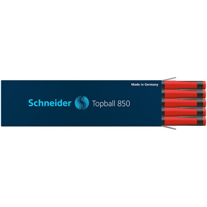 Wkład do pióra kulkowego SCHNEIDER Topball 850, 0,5 mm, czerwony