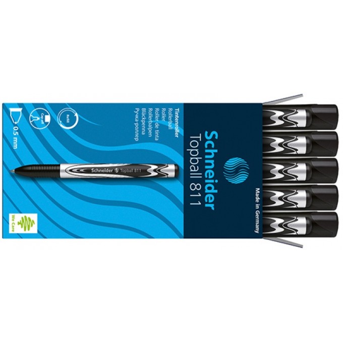 Pióro kulkowe SCHNEIDER Topball 811, 0,5 mm, czarne