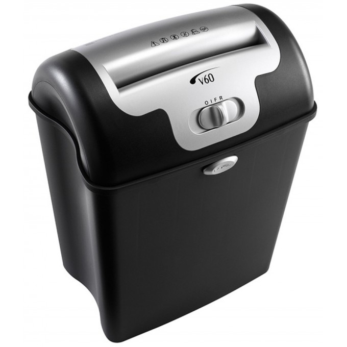 Niszczarka REXEL Promax V60WS, paski, P-2, 9 kart., karty kredytowe, 23l, czarna