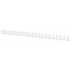 Grzbiety do bindowania OFFICE PRODUCTS, A4, 19mm (165 kartek), 100 szt., białe