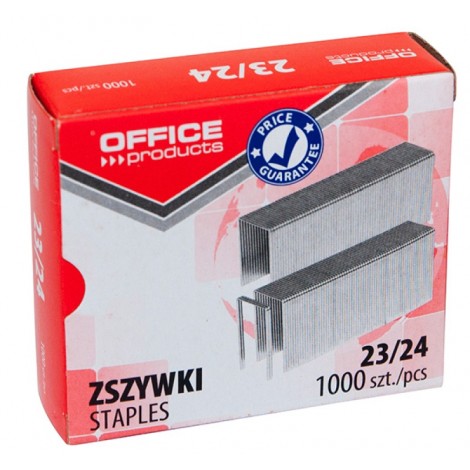 Zszywki OFFICE PRODUCTS, 23/24, 1000szt.