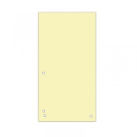 Przekładki DONAU, karton, 1/3 A4, 235x105mm, 100szt., żółte